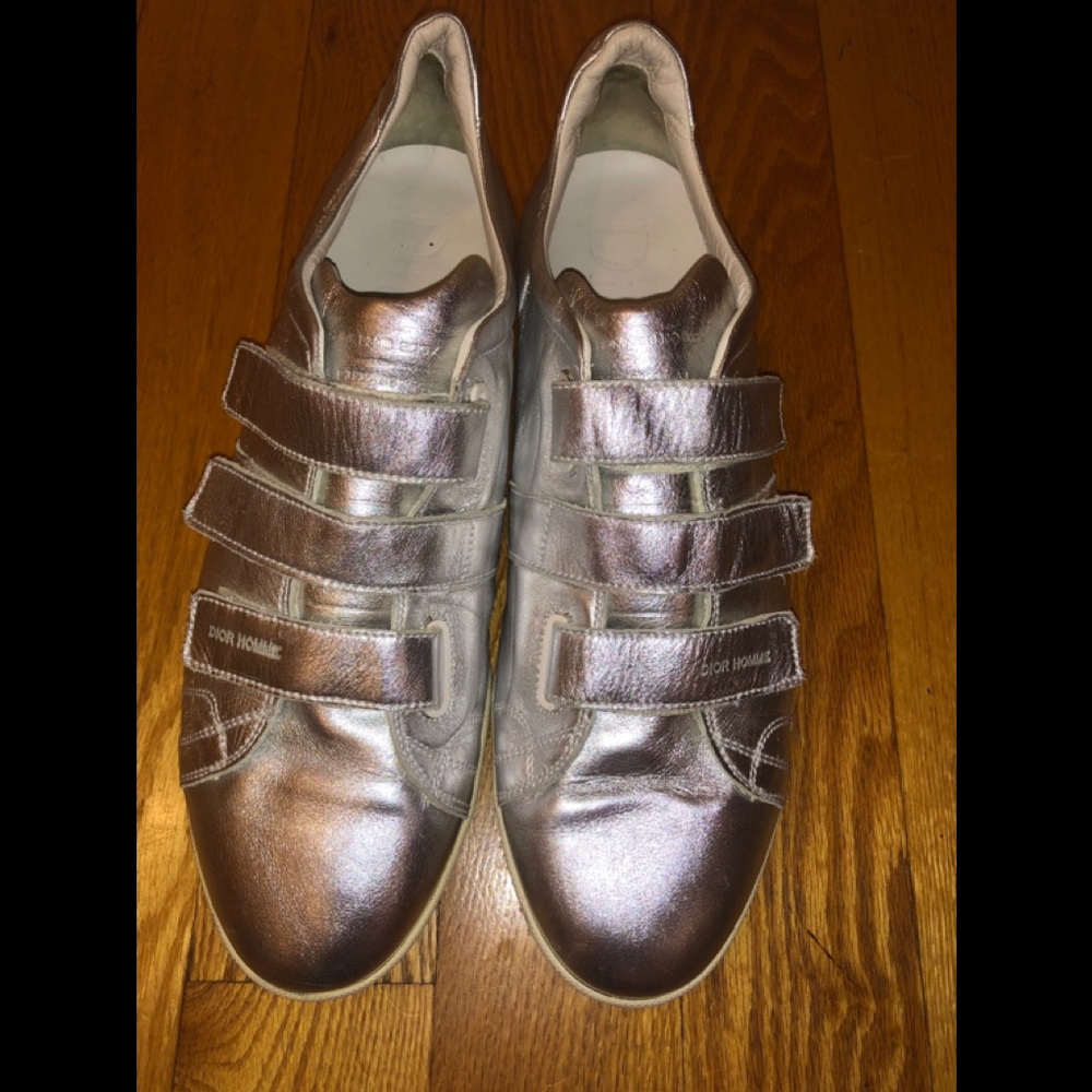 Metallic leather Dior sneakers